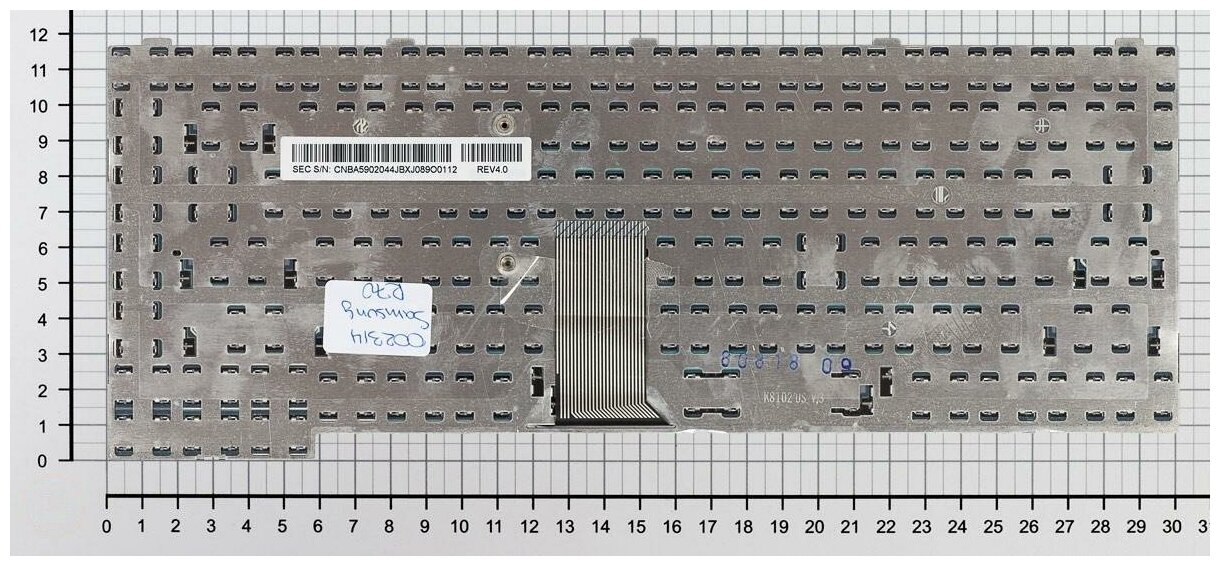 Клавиатура для ноутбука Samsumg NP-R510-FA0MRU черная