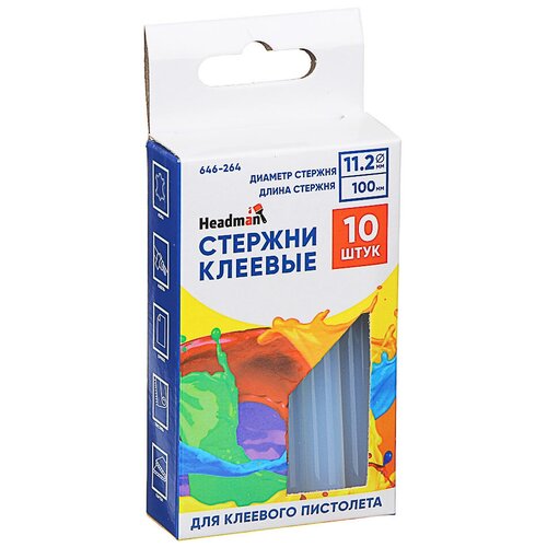 Стержни клеевые 10шт 112x100 мм 646-264 390₽