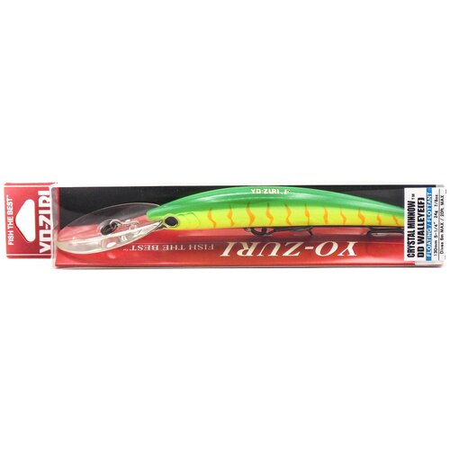 Воблер Yo-Zuri Crystal Minnow Deep Diver Walleye 130F / R1301-HT