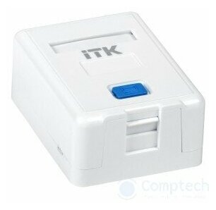Корпус настенной розетки для 1 модуля Keystone Jack код CS2-012 ITK 1шт 460₽