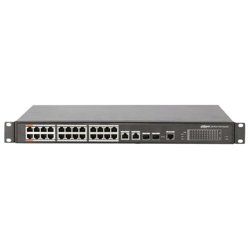 коммутатор eltex mes2408pl 8x10 100 1000 base t poe poe 2x10 100 1000 base t 1000base x sfp 220v ac бюджет poe 65вт Коммутатор Dahua DH-PFS4226-24ET-360 управляемый