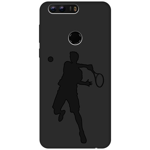 Матовый чехол Tennis для Honor 8 / Хонор 8 с эффектом блика черный матовый чехол basketball для honor 8 хонор 8 с эффектом блика черный