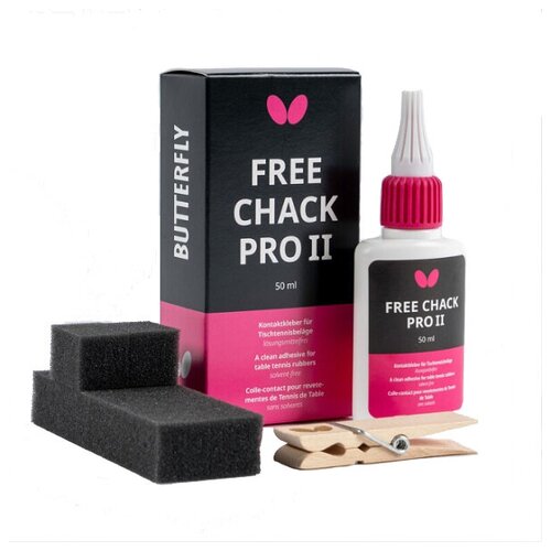 Клей для накладок Butterfly Free Chack Pro II (2) 50ml chak chak timosha 250g