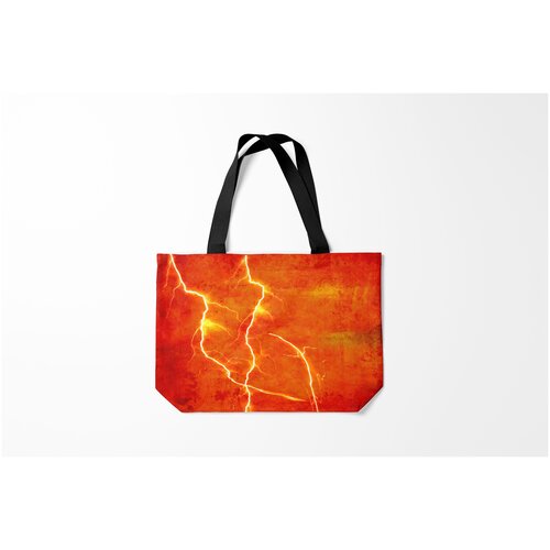 фото Сумка-шоппер / 46х35 см / популярные иллюстрации / природа молния burnettie