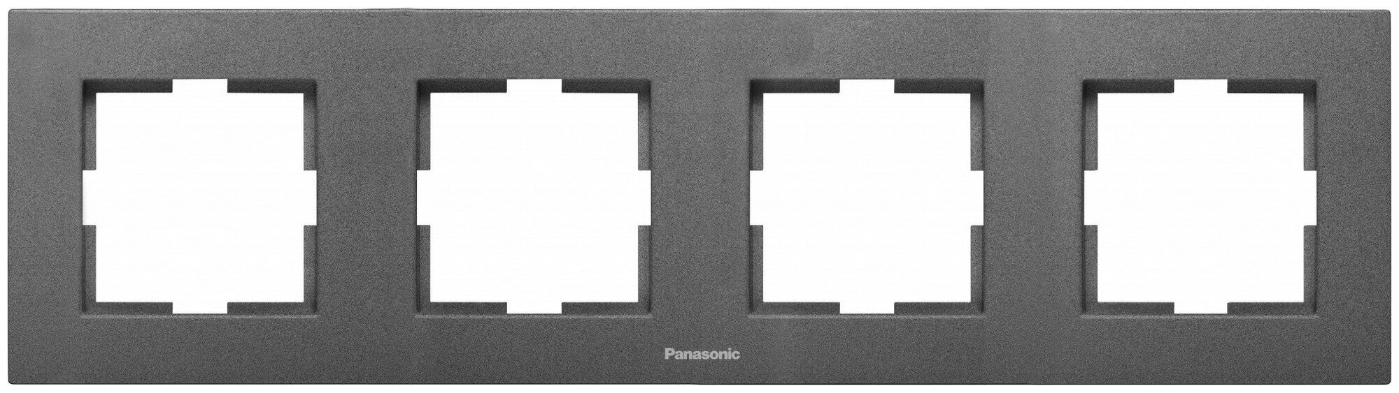 Рамка Panasonic Karre Plus WKTF08042DG-RU 4x горизонтальный монтаж пластик дымчатый (упак:1шт)