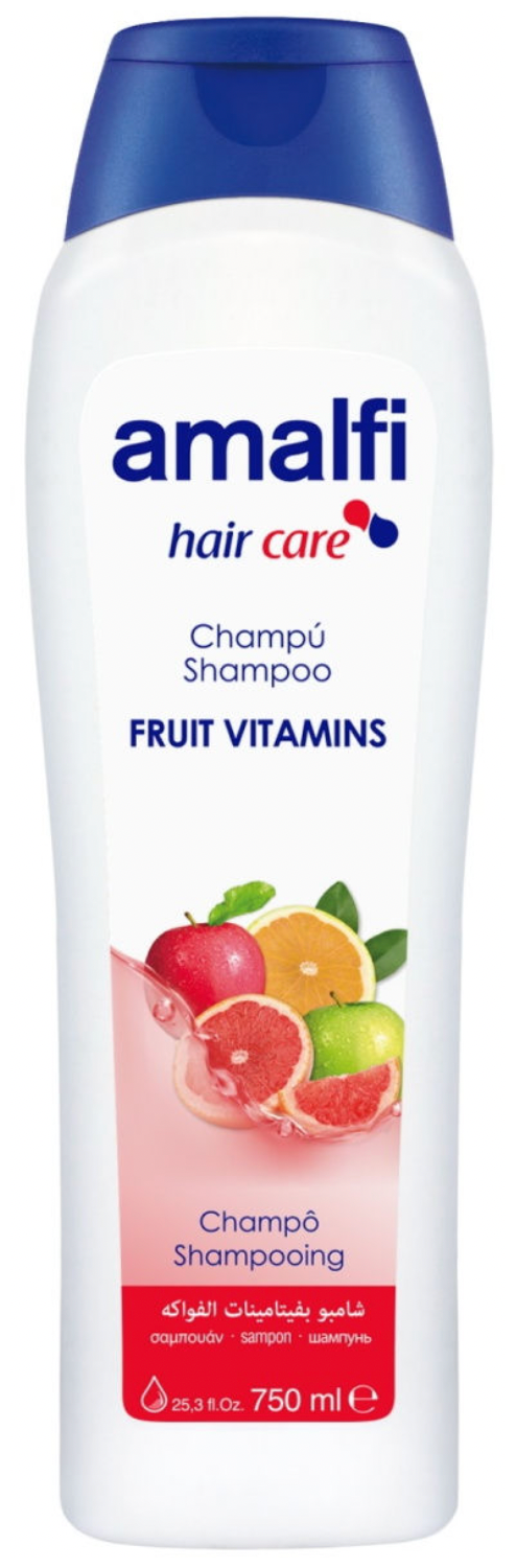 Амалфи / Amalfi hair care - Шампунь семейный для волос Fruit Vitamins 750 мл