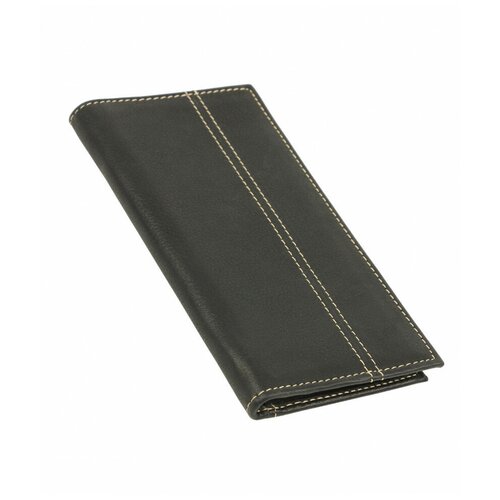 фото Черный кошелек из телячьей кожи bufalo wlj-13