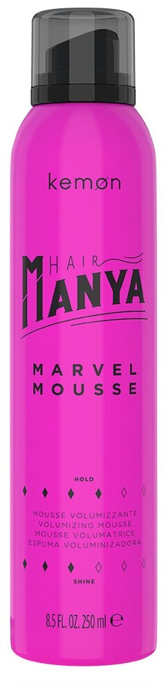 Мусс для придания объема Kemon Hair Manya Marvel Mousse, 250 мл