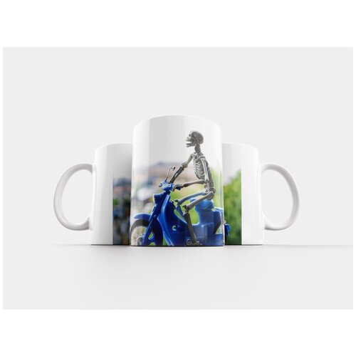 фото Кружка "скелет, велосипед, хонда" 320 мл lotsprints