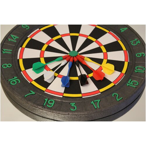 фото Набор дартс большой 46 см + 6 дротиков vial play