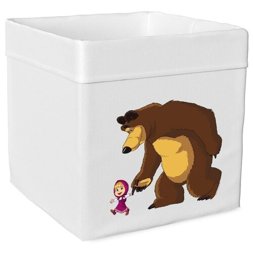 фото Ящик текстильный для игрушек маша и медведь 2 волли толли
