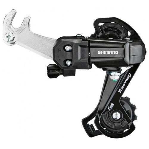 Shimano Переключатель задний Shimano Tourney TY-200, GS, 7/6ск, болт, цвет Черный переключатель задний shimano tourney ty 21b ardty21bgsbs серебристый