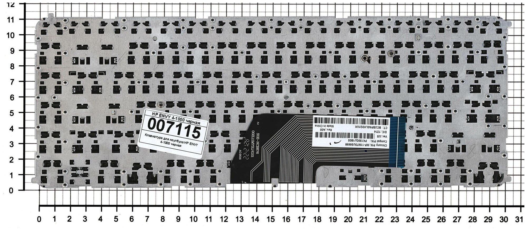 Клавиатура для ноутбука HP MP-11M63USJ698 черная без рамки