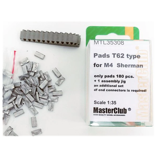 mtl 35318 fm full motion end connectors w tube pins for tracks vvss m4 sherman only end connectors 380 pcs this is an additional kit for the set of pads limited edition MTL-35308 Pads T62 type for M4 Sherman, в наборе только 180 подушек, дополнительно требуются концевые соединители