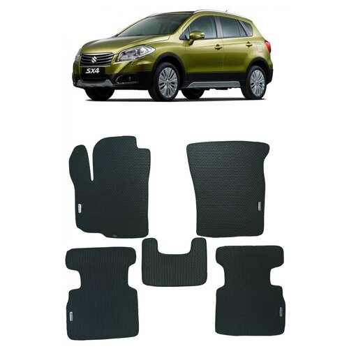 Suzuki SX-4 II 2013 - н в коврики EVA Smart Багажник 2304₽