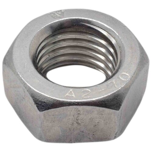 Гайка M10 нержавеющая сталь A2 DIN 934, блистер 8 шт