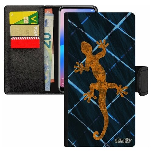 фото Чехол книжка для мобильного galaxy s8, "саламандра" ящерица василиск utaupia