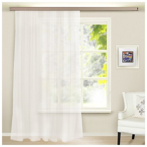 фото Штора вуаль 260х500 см, цвет белый, в комплекте 1 шт., 100% п/э witerra