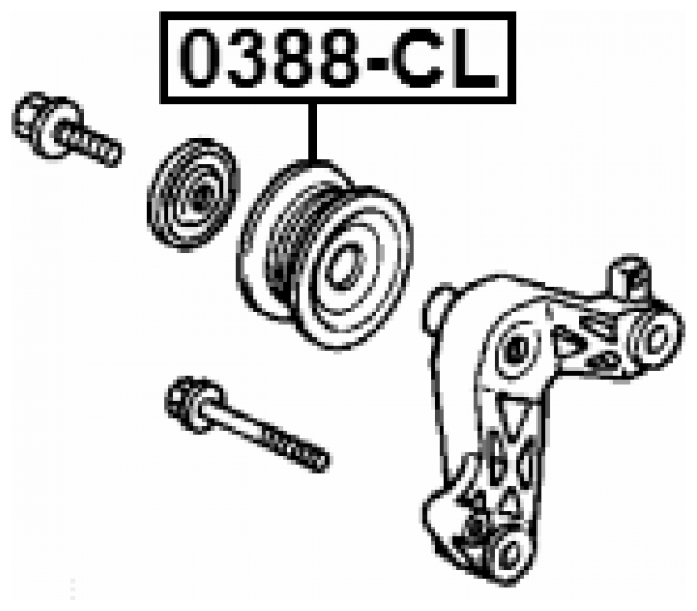 Ролик обводной Febest 0388-CL