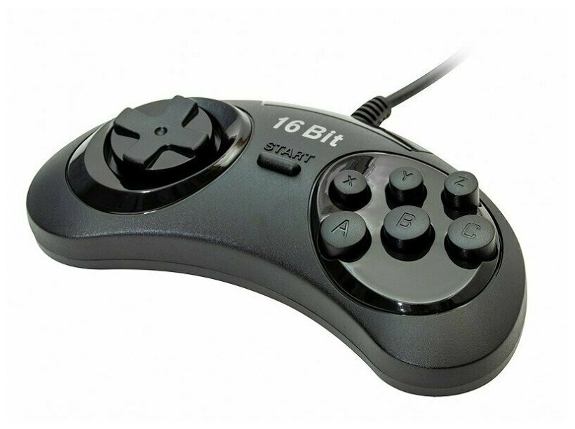 Джойстик Sega матовый с черн.кнопками