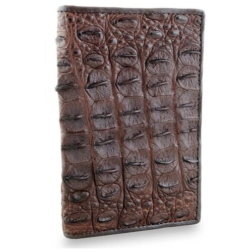 фото Обложка exotic leather, натуральная кожа, отделение для паспорта, коричневый