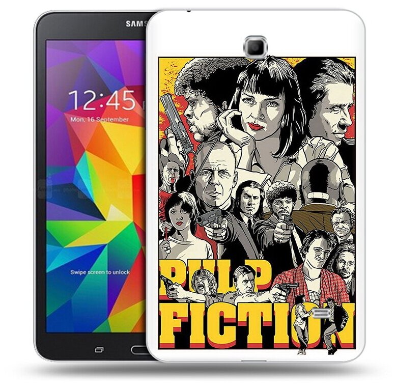 Чехол задняя-панель-накладка-бампер MyPads комикс картинка для Samsung Galaxy Tab 4 7.0 SM-T230/T231/T235 противоударный