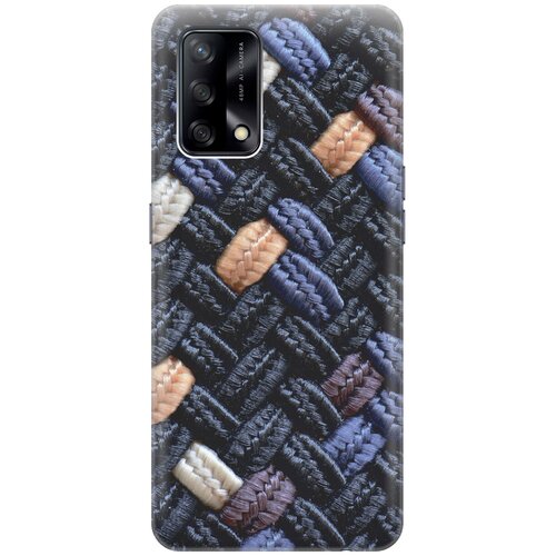 фото Силиконовый чехол на oppo a74 / оппо а74 с принтом "сплетение gosso