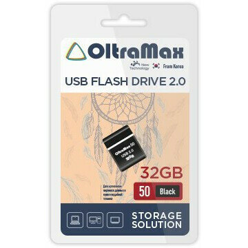 USB Flash накопитель 32Gb OltraMax 50 Black (OM032GB-mini-50-B)