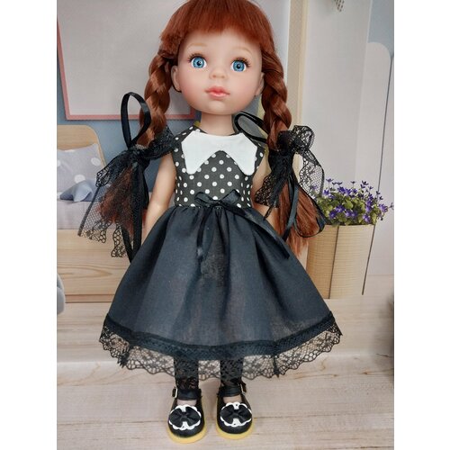 Платье для Паола Рейна Уенсдей и сандали пижама paola reina для кукол 32 см