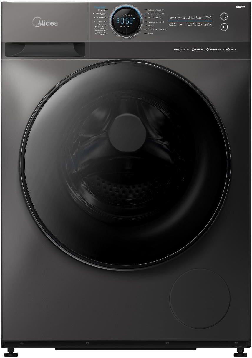 Стиральная машина Midea MF200W90WBS/S-RU, полноразмерная, 9 кг
