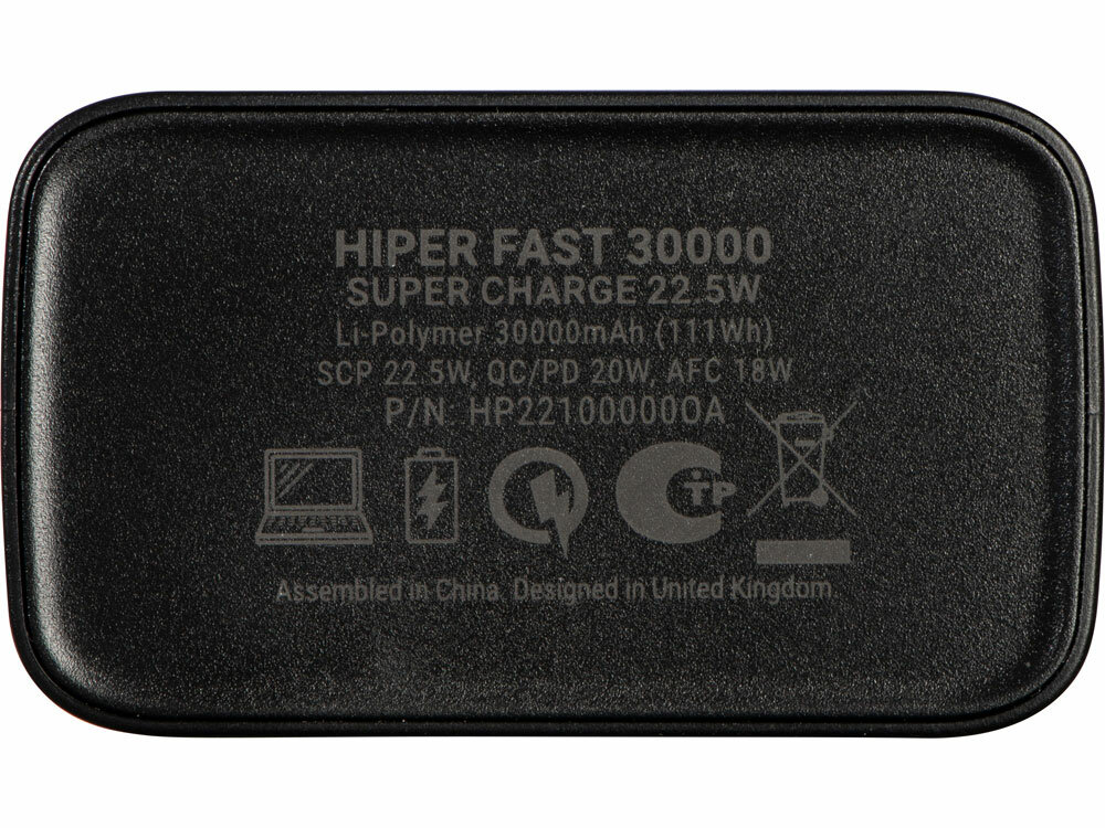 Внешний аккумулятор Hiper Fast 30000 30000mAh 5A QC PD 4xUSB белый (FAST 30000 WHITE) - фото №19