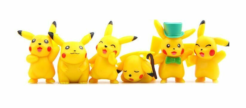 Набор фигурок Покемон Пикачу / Pokemon Pikachu 6шт (4-6см) set 2