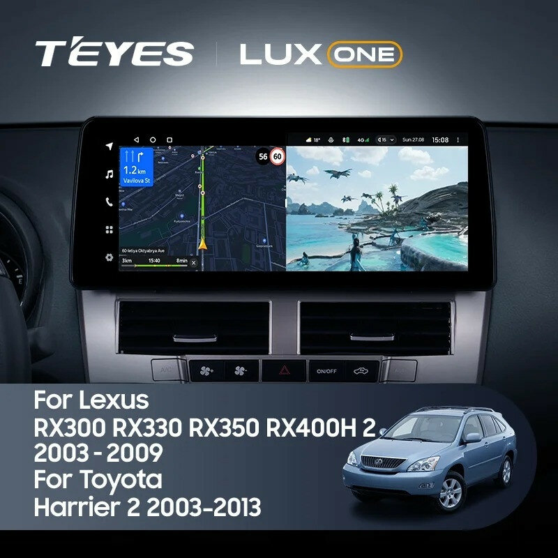 Штатная магнитола Teyes LUX ONE 4/32 Lexus RX300 RX330 RX350 RX400H (2003-2009)