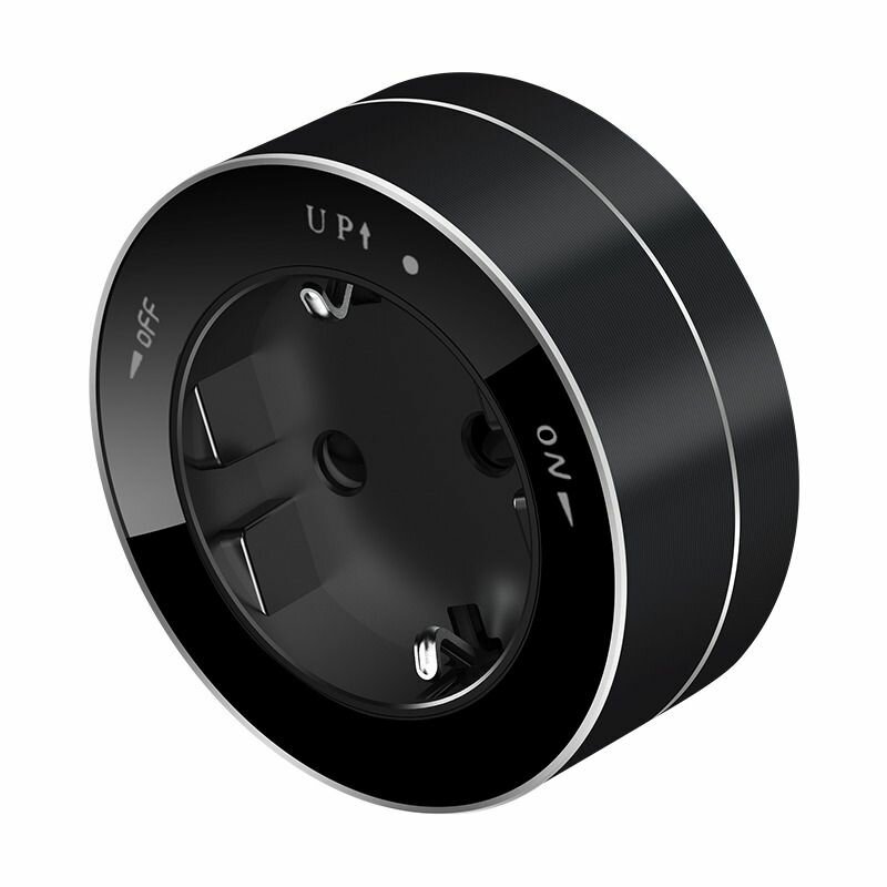 фото Розетка 16А Systeme Electric MultiTrack, 2К+З круглая, 250 В, антрацит, MTK13001B