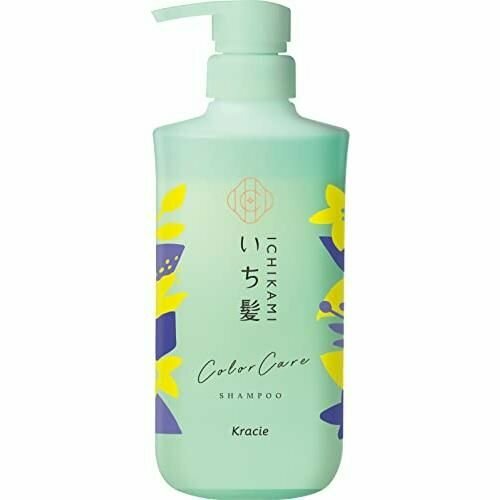 KRACIE Восстанавливающий шампунь Ichikami Color Care & Base Shampoo для ухода за окрашенными волосами, 480мл.
