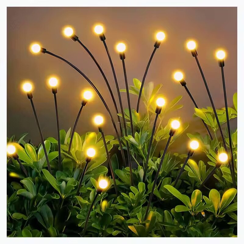 "Садовые фонарики" - уличные светильники на солнечной батарее (8 ламп) упаковка 2 шт