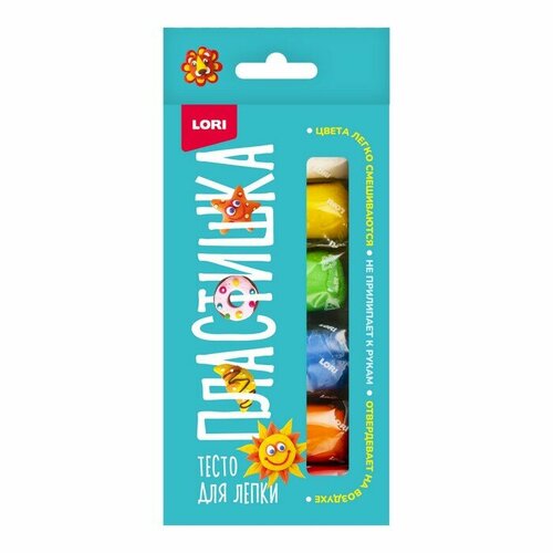 Тесто для лепки Пластишка 6 цв по 30 гр 399₽