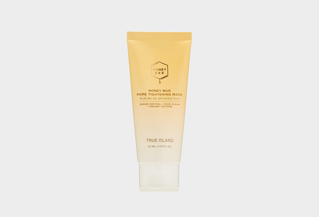 Маска для сужения пор True Island, HONEY BEE HONEY MUD PORE TIGHTENING MASK 60мл