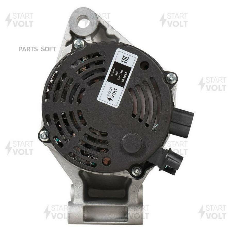 LG1014 STARTVOLT Генератор для а/м Ford Focus I (98-)/Focus II (04-)/Fiesta V (01-) 1.4i/1.6i 80A (LG 1014)