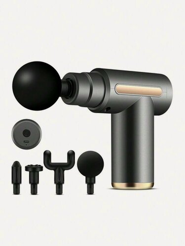 Изображение товара Перкуссионный массажер для тела электрический VIRG Mini Massage Gun, серый