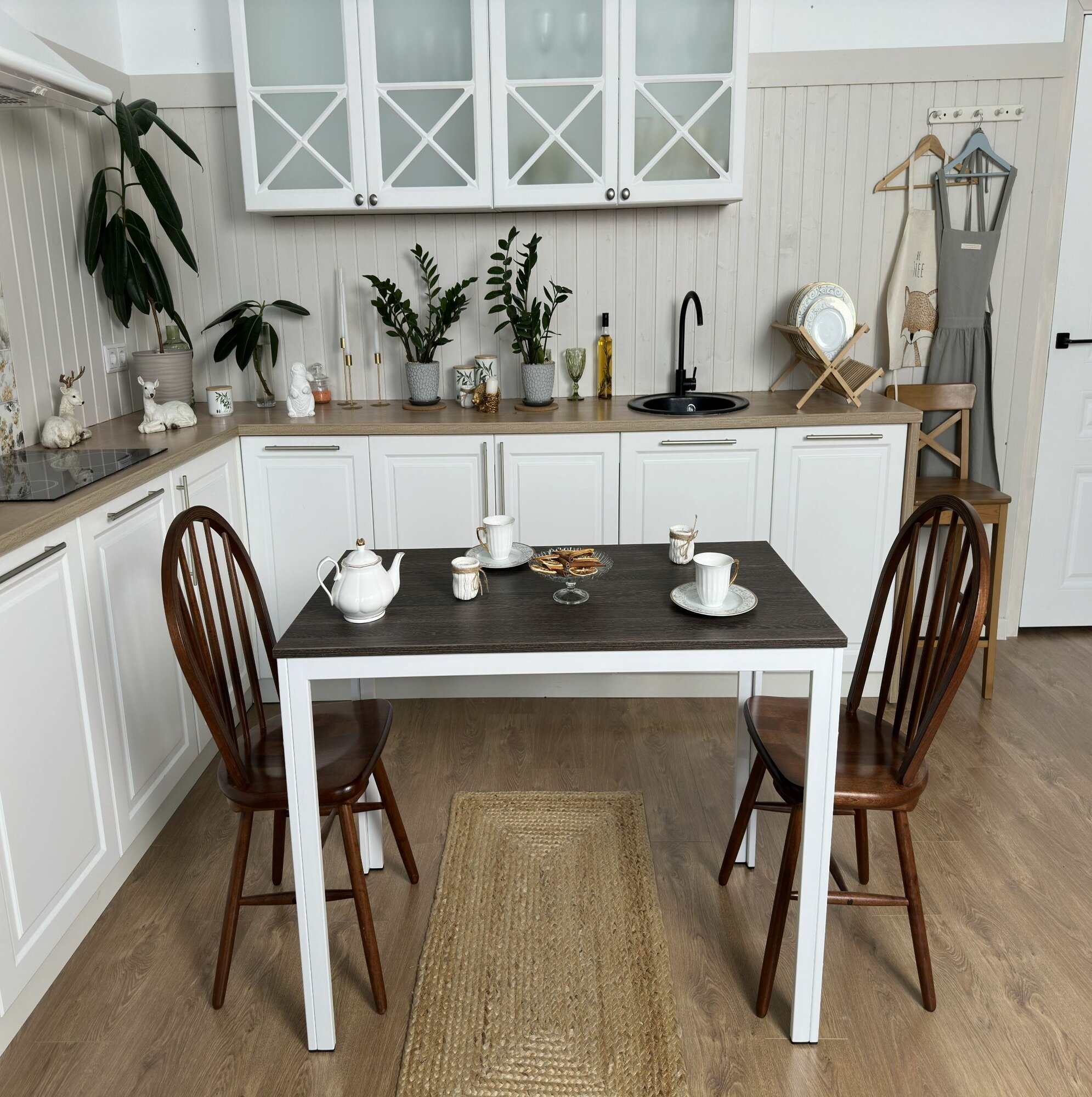 фото CondorStyle Стол кухонный HOME PRESTIGE Венге винтаж, обеденный, лофт 100х60х75