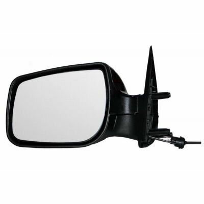 фото Зеркало боковое штатное левое для Лада Калина-2 (2013-н. в. ) и Лада Гранта седан (2011-н. в.), тросовая регулировка, противоослепляющий отражатель нейтрального тона, без обогрева.