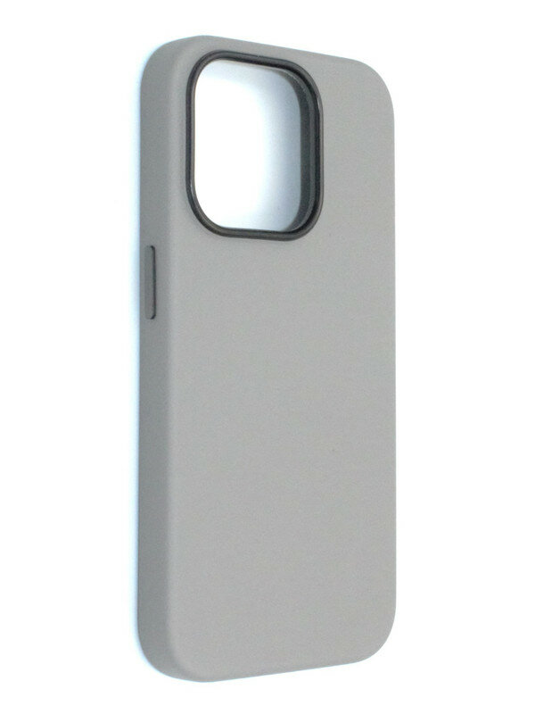 Чехол с MagSafe на iPhone 15 Pro Max Кожаный (New line)-Titanium Grey