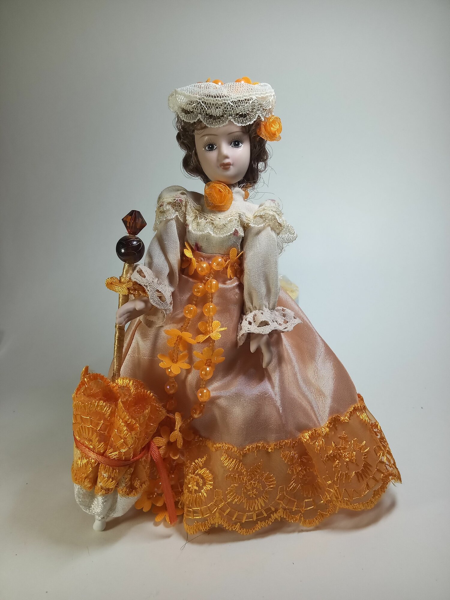 Кукла коллекционная Люси Ханичёрч (Э. М. Форстер "Комната с видом") доработанный костюм