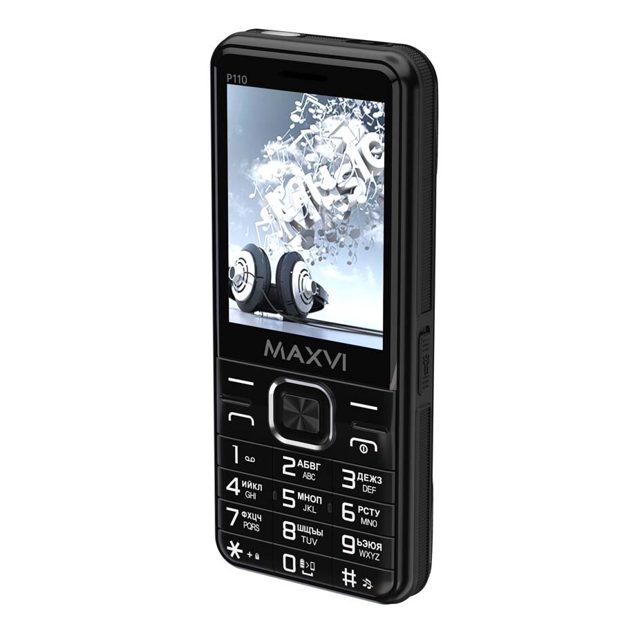 Телефон MAXVI P110, 2 SIM, black