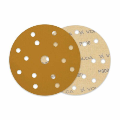 VOLCA SAPPHIRE Диск шлифовальный бумажная основа 150мм 15 отв P 800 упаковка 100 шт 3403₽