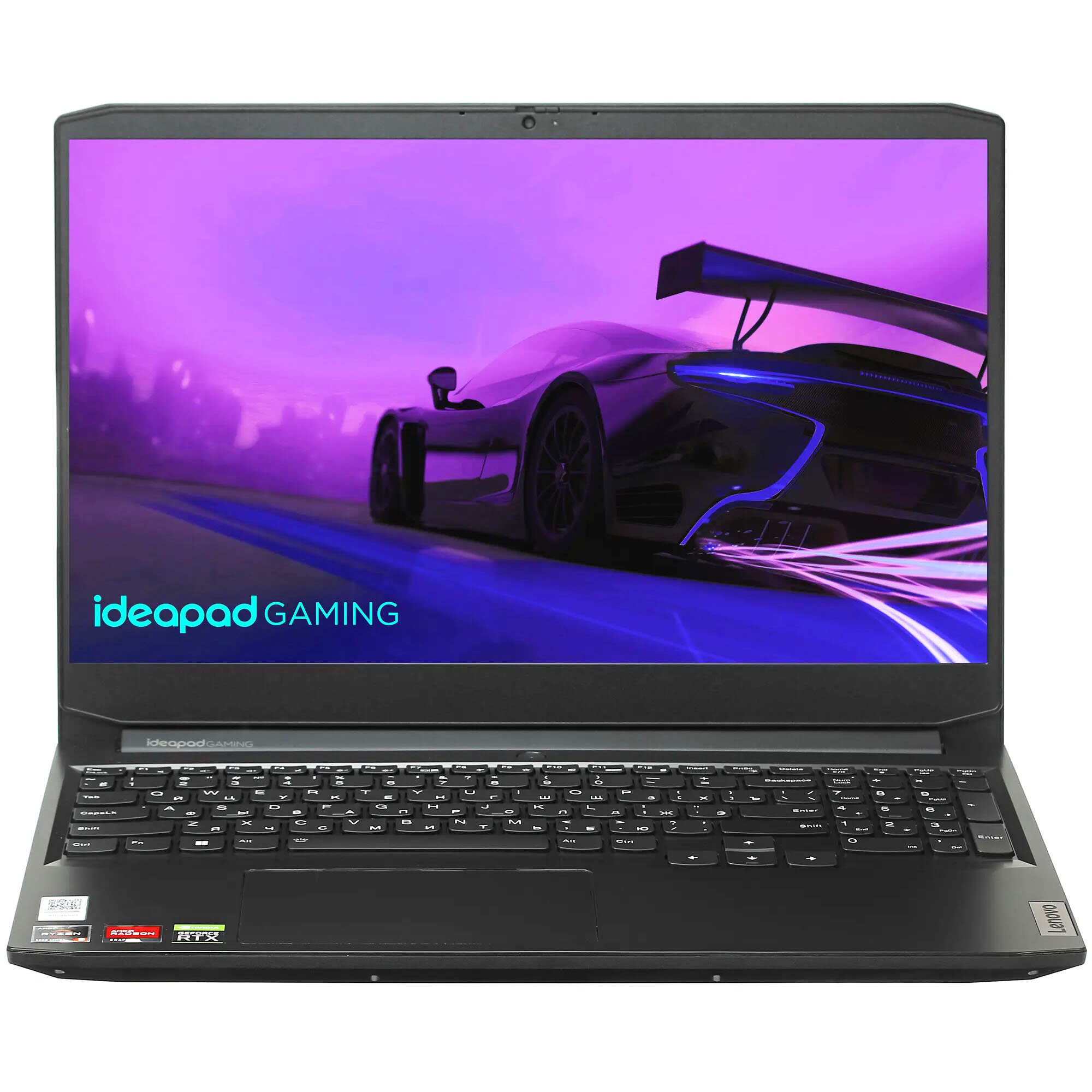 Ноутбук Lenovo IdeaPad Gaming 3 15ACH6 (82K201XCUS), 15.6' IPS FHD 120Hz, Ryzen 5 5600H, DDR4 16Gb, SSD 256Gb, HDD 1Tb, RTX 3050 Ti 4Gb, Win11, Чёрный