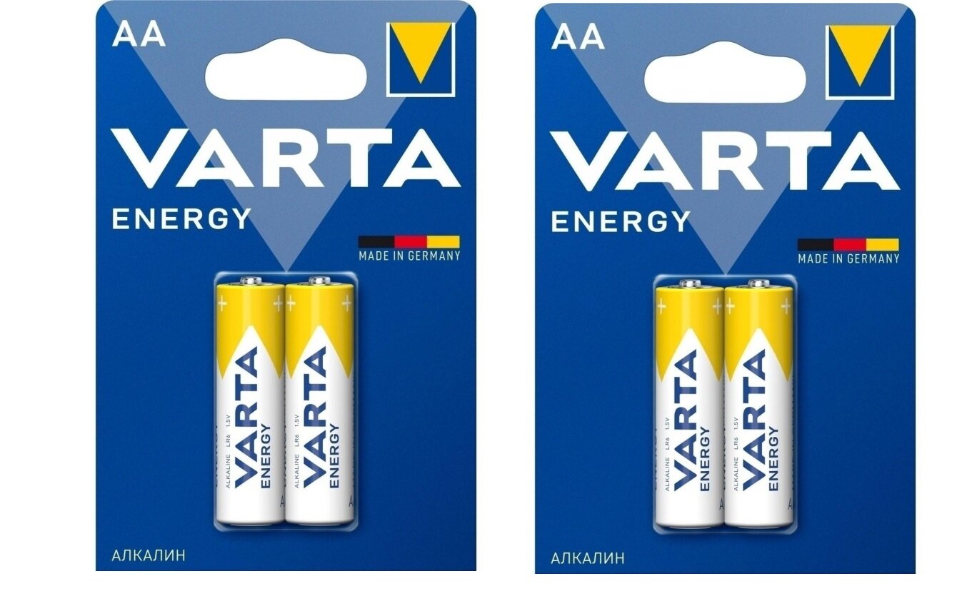 Батарейка Varta, Energy, AA, 2 шт, 2 уп