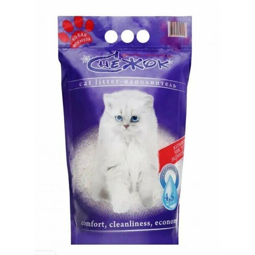 Наполнитель для кошачьего туалета Снежок "Цеолайт" силикагелевый 4л