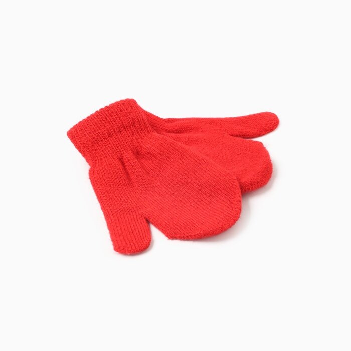 Варежки Minaku для детей, размер 12, красный